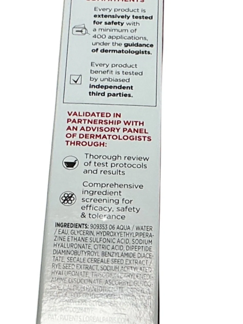 L'Oreal Revitalift Hyaluronic Plumping Serum, Olay Regenerist Retinol24 NIght
